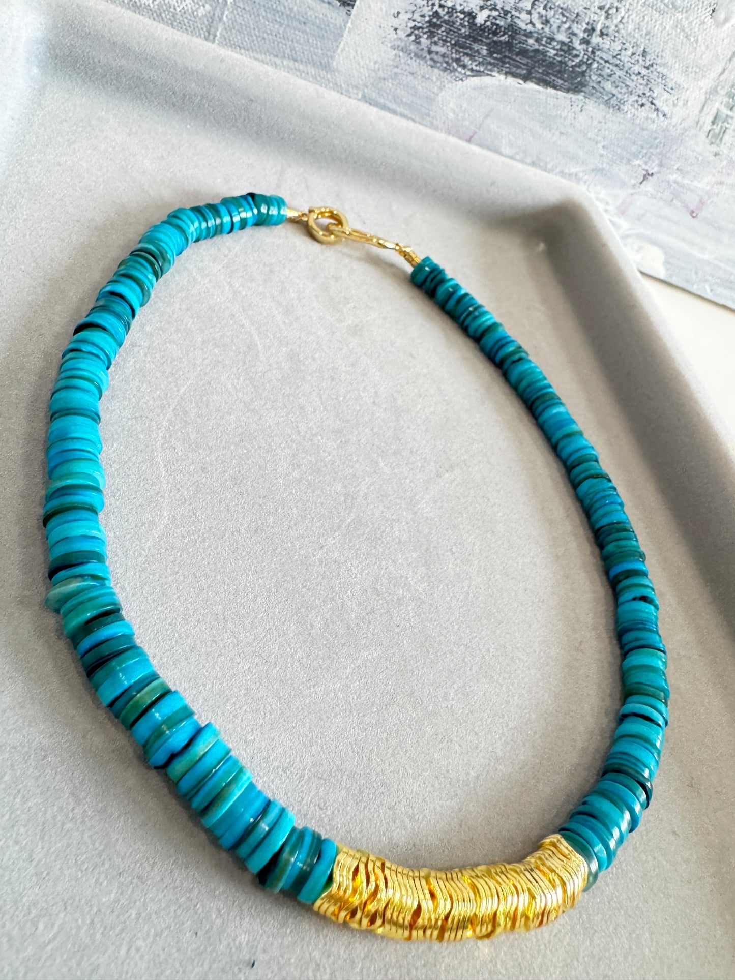 BLUE WAVE NECKLACE