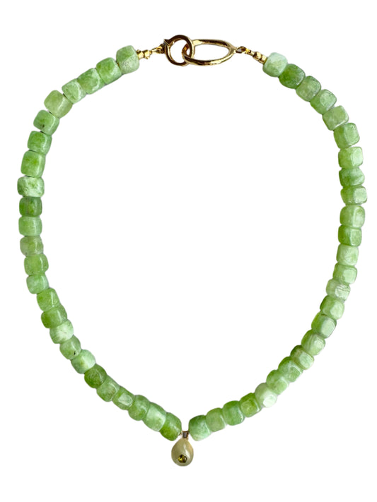 PERIDOT APATITE NECKLACE