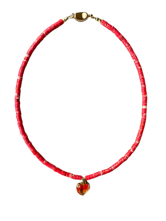 RAW CORAL NECKLACE