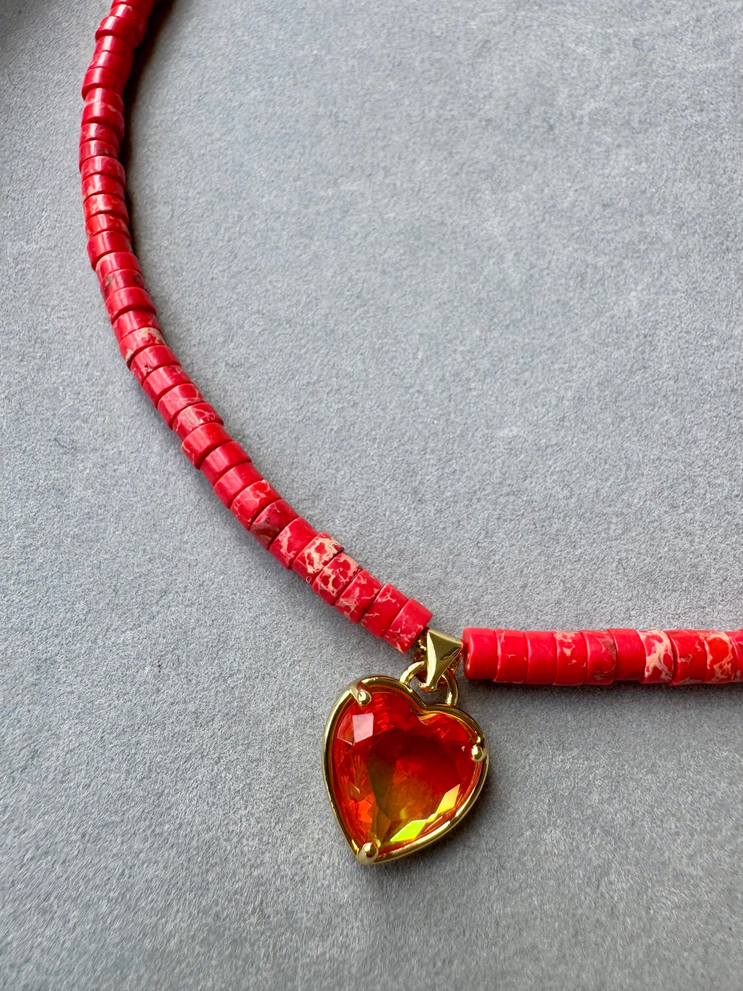 RAW CORAL NECKLACE