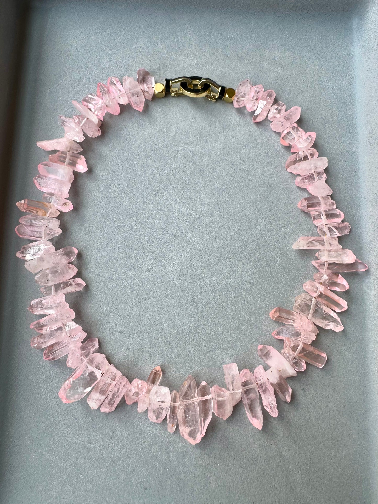 ROSE PINK QUARTZ NECKLACE