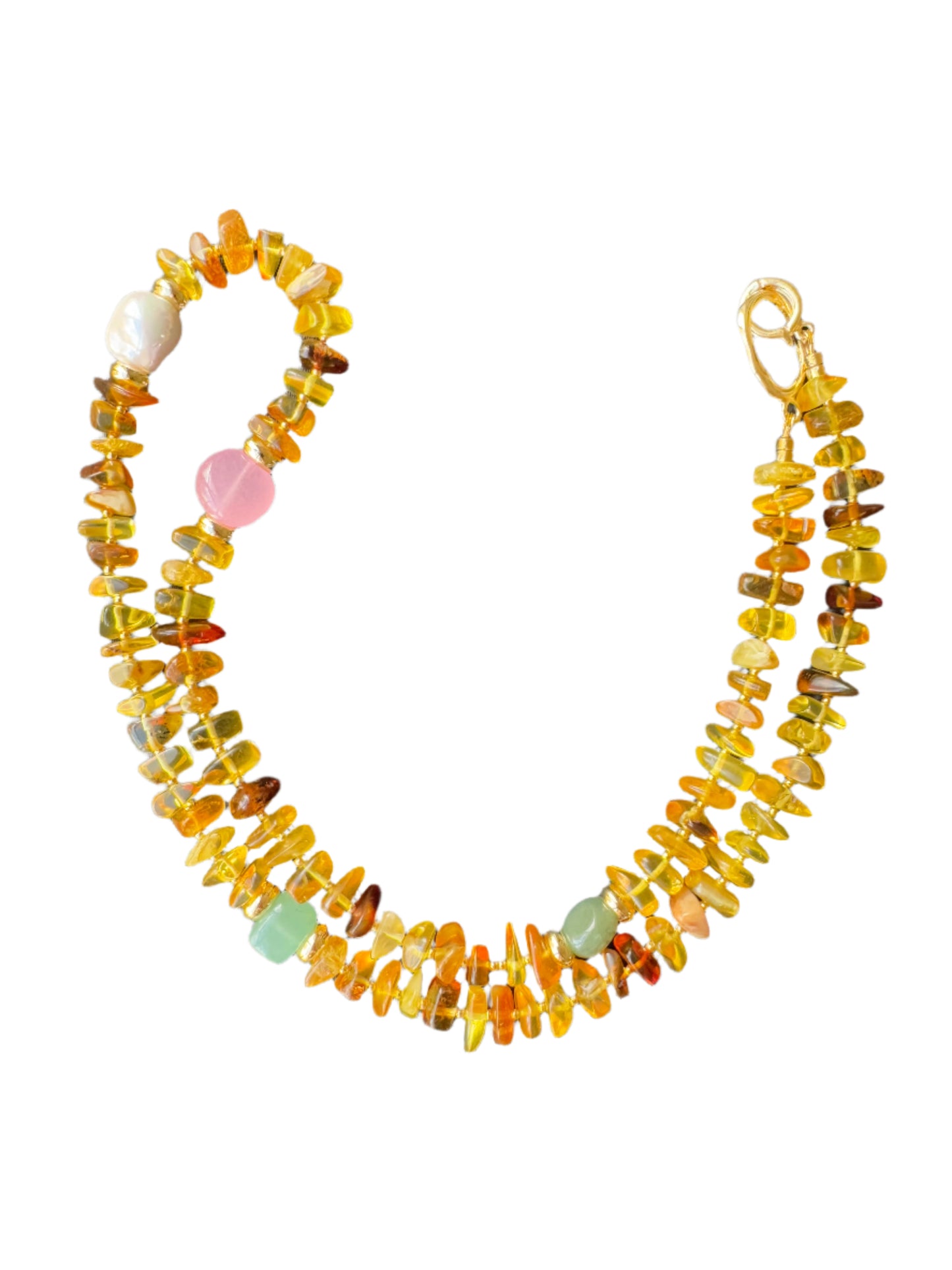 AMBER LONG NECKLACE